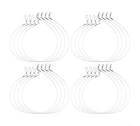 Líder de pesca de fluorocarbono, 12 unidades, 20 libras, 80 libras para agua salada y agua dulce, durabilidad mejorada con respuesta rápida para pesca profesional (18-45 libras)