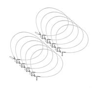 Líder de pesca de fluorocarbono, juego de 12 piezas con fuerzas de 20 libras a 80 libras, perfecto para bajo el agua y sensibilidad en la pesca (20 a 60 libras)