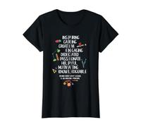 Líder Educativo Inspirador de apreciación del Director de la Escuela Camiseta gráfica económica, Mujer, Negro, S