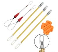Líder flexible de la cinta de pescado con el extractor del alambre antideslizante para tirar de las cintas planas de acero a través de los conductos del piso y los espacios del techo (TIPO A)