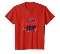 Líder Oficial del escuadrón de Quinto Grado para jóvenes triunfadores Camiseta, Niños, Rojo, 4 años