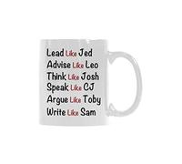 Lidera Como Jed Aconseja Como Leo Piensa Como Josh Taza De Café Cerámica Taza Con Asa Tazas Para Zumo Oficina Amigo 330Ml