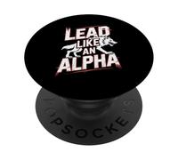 Lidera como una Chica Lobo poderosa y Segura de sí Misma PopSockets PopGrip Adhesivo