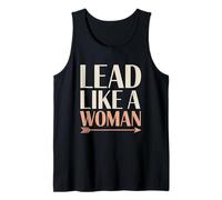 Liderar como una Mujer Mujeres Empoderamiento Igualdad de Las Mujeres Camiseta sin Mangas