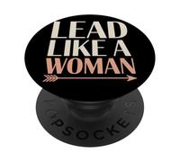 Liderar como una Mujer Mujeres Empoderamiento Igualdad de Las Mujeres PopSockets PopGrip Adhesivo