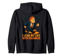 Liderar con audacia Arte empresarial Motivacional Sudadera con Capucha