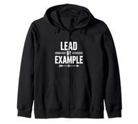 Liderar con el Ejemplo Cita Motivacional para líderes Sudadera con Capucha