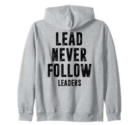 Liderazgo Nunca SIGA Líderes Liderazgo Mentalidad Motivacional Sudadera con Capucha
