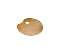 Lidercolor Paleta Madera Ovalada Tamaño 20x30 cm Grosor 0,3 cm Para Zurdos