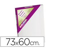 BASTIDOR LIDERCOLOR 20F LIENZO GRAPADO LATERAL ALGODON 100% MARCO PAWLONIA 1,8X3,8 CM BORDES MADERA 73X60 CM
