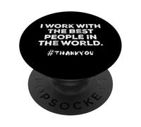 Líderes de Agradecimiento a los empleados Jefe CEO Vintage Distressed PopSockets PopGrip Adhesivo