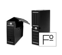 Caja archivo definitivo plastico liderpapel negro 360x260x100 mm - DF09