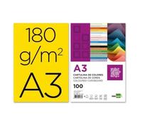 Liderpapel 180G/M2 - Cartulina, A3, Amarillo