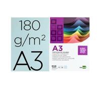 Cartulina liderpapel a3 180g/m2 celeste paquete de 100hojas - CD03