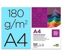 Liderpapel 180G/M2 - Cartulina, A4, Azul (Celeste)