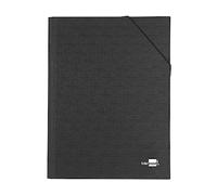 Carpeta clasificadora liderpapel 12 departamentos folio prolongado carton forrado negra fuelle - CF02