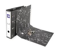 Archivador de palanca liderpapel carton forrado din a4 jaspeado negro sin caja-con rado - AZ48