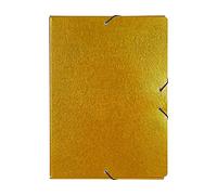 Carpeta proyectos liderpapel folio lomo 70mm carton gofrado amarilla - PJ71
