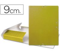 Carpeta proyectos liderpapel folio lomo 90mm carton gofrado azul - PJ92