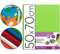 Carton ondulado liderpapel 50 x 70cm 320g/m2 verde pistacho - CN09
