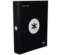 Carpeta 4 anillas 40 mm mixtas liderpapel antartik a4 forrada color negro - KA28