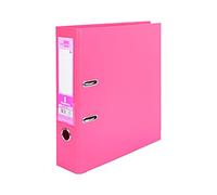 Archivador de palanca liderpapel a4 documenta forrado pvc con rado lomo 75 mm rosa compresor metalico - AZ75