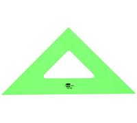 Liderpapel - 943372 Escuadra (45 Grados, Tamaño Hipotenoso, 28 Cm, Gran Calidad, Acrílico), Color Verde