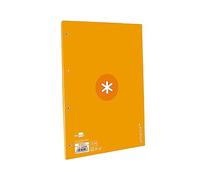 Recambio liderpapel a4 antartik 80 hojas 90g/m2 cuadro 5 mm 4 taladros 1 banda marco color mostaza