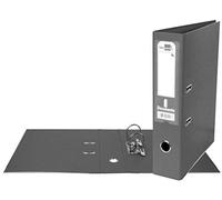 Archivador de palanca liderpapel a4 documenta forrado pvc con rado lomo 75mm gris compresor metalico - AZ25