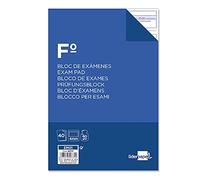 Liderpapel Bloc Examenes Cuadro 4Mm Folio 40 Hojas 60G/M2