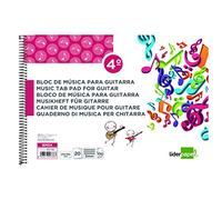 Bloc música liderpapel para guitarra hexagrama 3 mm cuarto 20 hojas 100g/m2