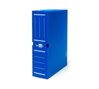 Liderpapel Caja Archivador Definitivo Folio Plástico Azul
