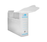 Liderpapel - Caja archivo definitivo plastico blanco tamaño 36x26x10 cm (5 unidades)