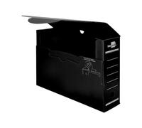 Liderpapel - Caja archivo definitivo plastico negro tamaño 36x26x10 cm (5 unidades)