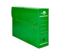 Liderpapel - Caja archivo definitivo plastico verde tamaño 36x26x10 cm (5 unidades)