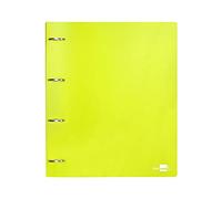 Carpeta liderpapel 4 anillas mixtas 40 mm polipropileno din a4 amarillo fluor opaco - CH42