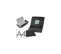 Carpeta liderpapel gomas solapas 38725 polipropileno a4 negro opaco - CG67