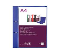 Carpeta liderpapel canguro 2 anillas 40 mm mixtas polipropileno din a4 azul translicudo - CH49