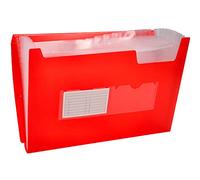 Carpeta liderpapel clasificador fuelle 32110 polipropileno din a4 roja transparente 13 departamentos - FU11