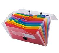 Carpeta liderpapel clasificador fuelle 45134 polipropileno a4 transparente spectrafile 13 departamentos - CQ04