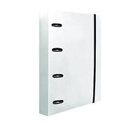 Carpeta con recambio liderpapel a4 cuadro 5mm 100 hojas 80g polipropileno 4 anillas 40mm transparente - CH63