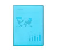 Liderpapel Carpeta Escaparate 47052 40 Fundas Polipropileno Traslucida Din A4 Azul Frosty