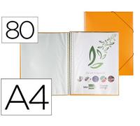 Liderpapel - Carpeta Escaparate con Espiral, A4, Naranja