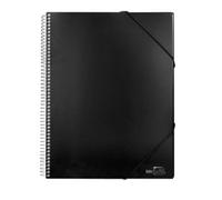 Carpeta liderpapel escaparate con espiral 80 fundas polipropileno din a4 negro - EC35