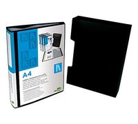 Carpeta liderpapel personaliza 37865 100 fundas polipropilenodin a4 negra con cajetin - CJ65