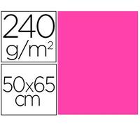 Cartulina liderpapel 50x65 cm 240g/m2 fucsia paquete de 25 unidades - CX85