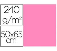 Cartulina liderpapel 50x65 cm 240g/m2 rosa paquete de 25 unidades - CX98