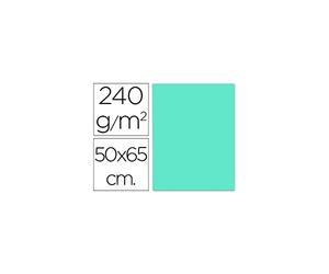 Liderpapel Cartulina 50X65 Cm 240G/M2 Azul Turquesa