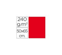 Cartulina liderpapel 50x65 cm 240g/m2 rojo - CX11