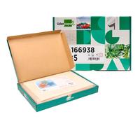 Liderpapel Cartulina A4 180g/m2 Crema Paquete 25+5 Hojas en Carpeta con Cierre Velcro